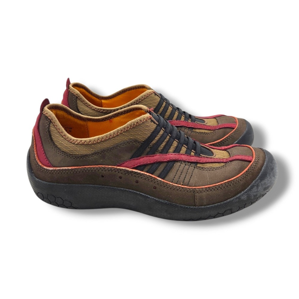 Privo by Clarks Athletic Sneakers Womens 9.5 Brown Leather Slip On Walking Flat